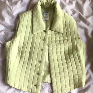 Chanel Green Silk Vest size 00S